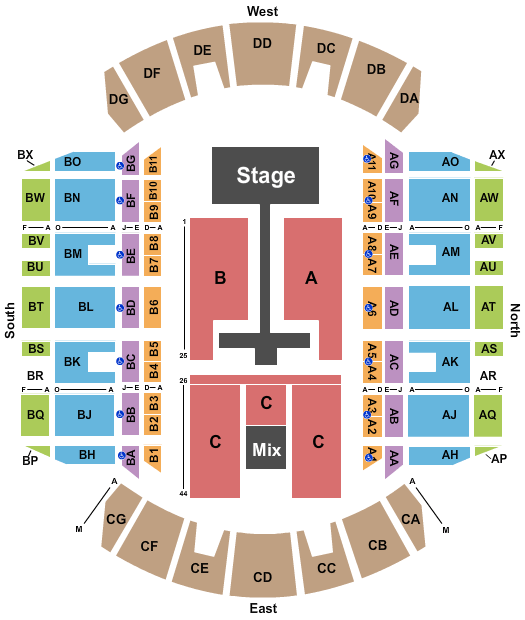 Jackson Ms Coliseum Seating Chart