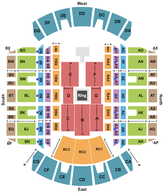 Mississippi Coliseum WWE Seating Chart