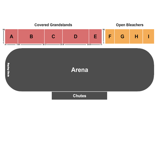 Missoula County Fairgrounds Grandstands/Bleachers Seating Chart