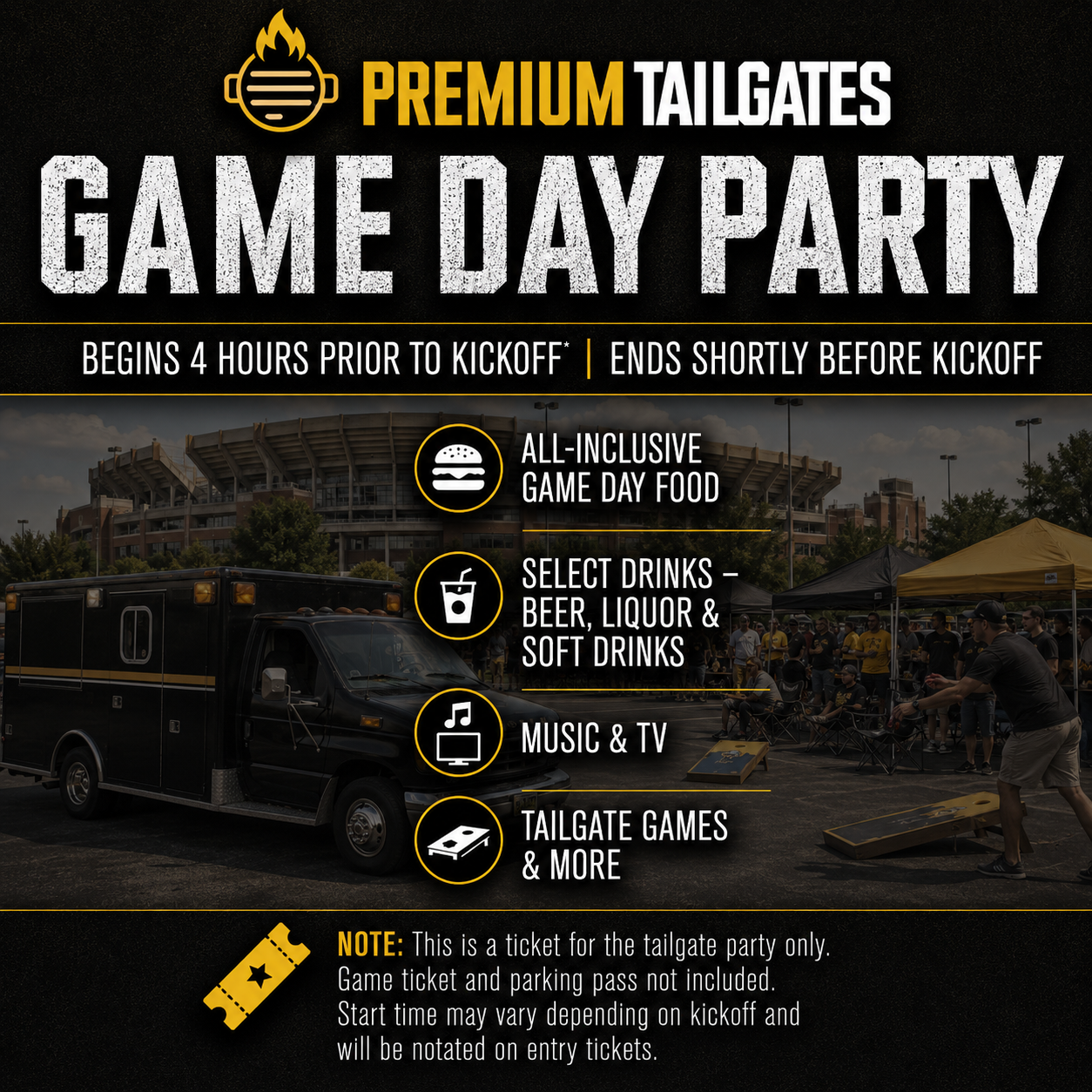 Premium Tailgate Party: Missouri Tigers vs. Texas Longhorns
