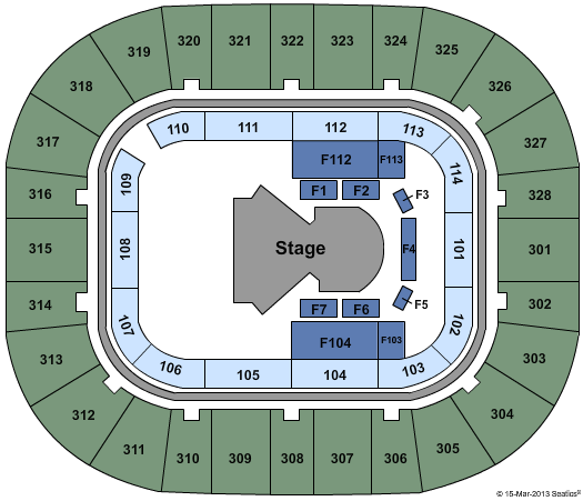 Mitchell Center Cirque - Quidam Seating Chart