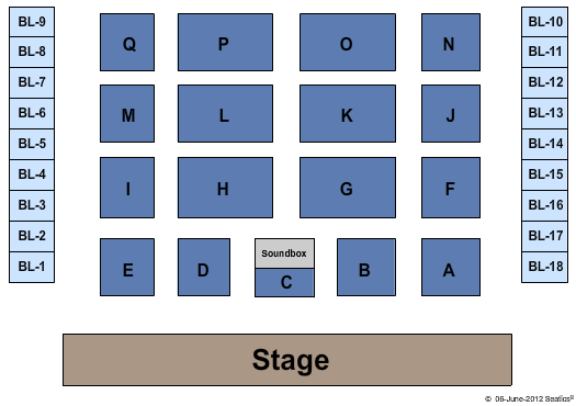 Mitchell Stadium End Stage Seating Chart