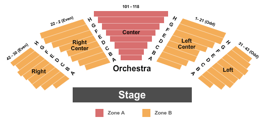 Mitzi E. Newhouse Theater at Lincoln Center Seating Map