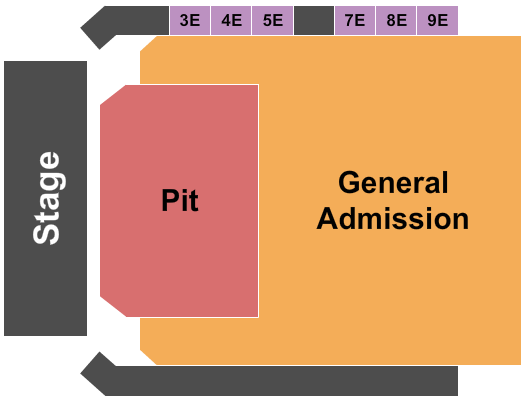 Mizner Park Amphitheater GA/Pit Seating Chart