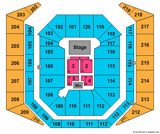 Mizzou Arena House Seating Chart