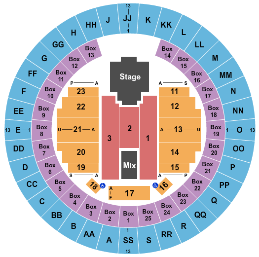 Mobile Civic Center Arena seating chart event tickets center