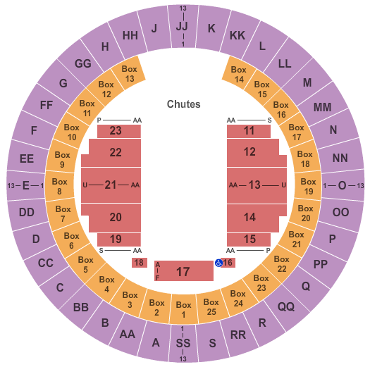 Mobile Civic Center Arena PBR Seating Chart