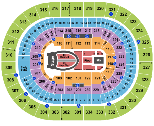 Moda Center at the Rose Quarter Ariana Grande Seating Chart