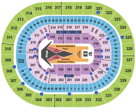 Moda Center at the Rose Quarter Carrie Underwood 2 Seating Chart