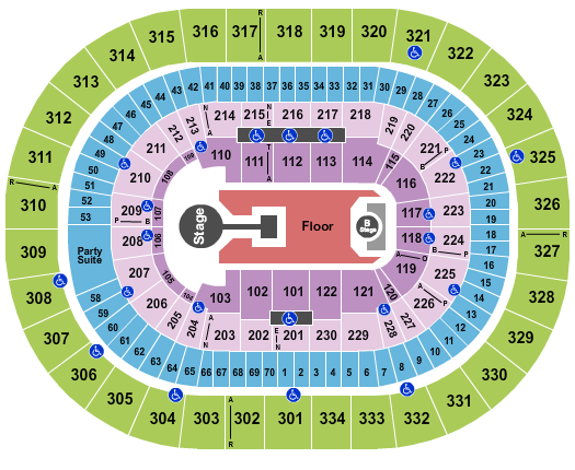 Moda Center at the Rose Quarter Childish Gambino Seating Chart