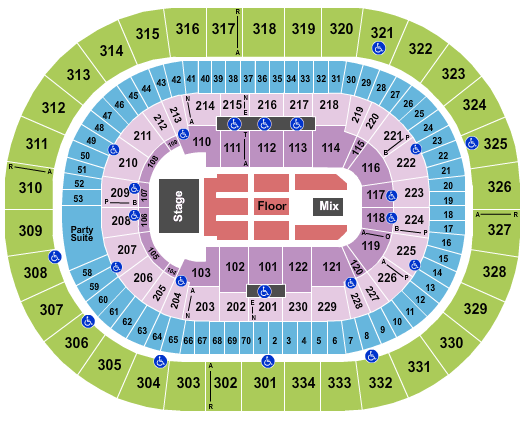 Prudential Center Seating Chart Chris Brown