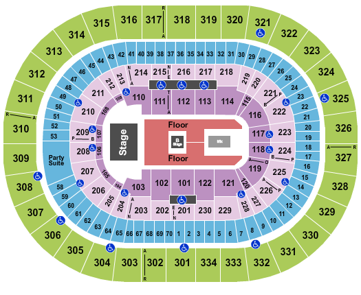 Moda Center at the Rose Quarter Cyndi Lauper Seating Chart