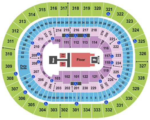 Moda Center at the Rose Quarter Dude Perfect Seating Chart