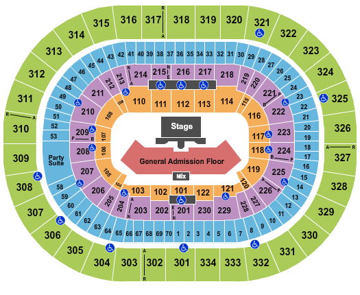 Moda Center at the Rose Quarter Ghost - The Band Seating Chart