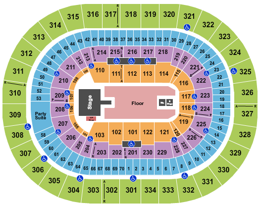 Moda Center at the Rose Quarter Ice Cube Seating Chart