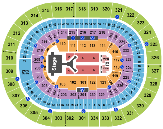 Moda Center at the Rose Quarter Jonas Brothers 2023 Seating Chart