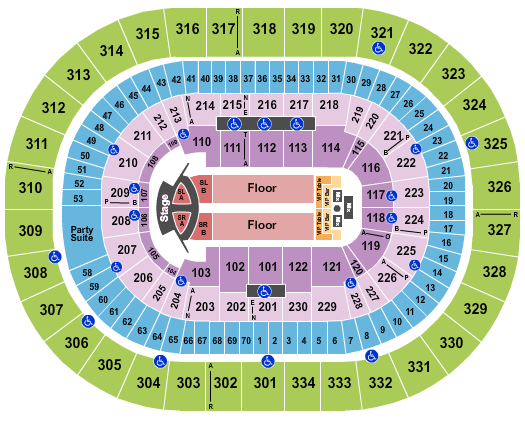 Moda Center at the Rose Quarter Jonas Brothers Seating Chart
