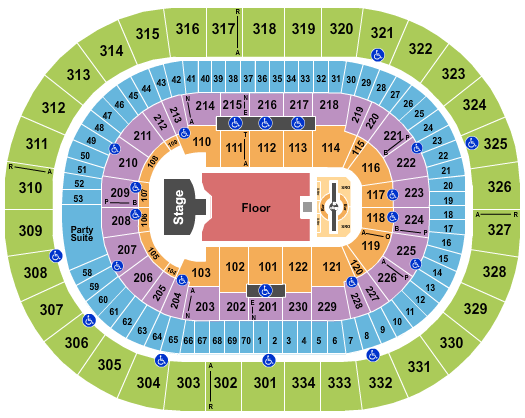 Moda Center at the Rose Quarter Justin Timberlake Seating Chart