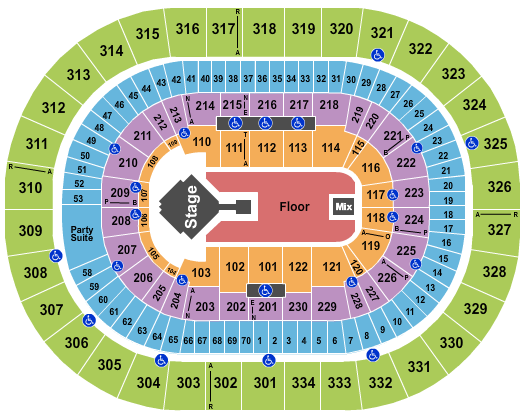 Moda Center at the Rose Quarter Keshi Seating Chart