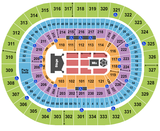 Moda Center at the Rose Quarter Kiss Seating Chart