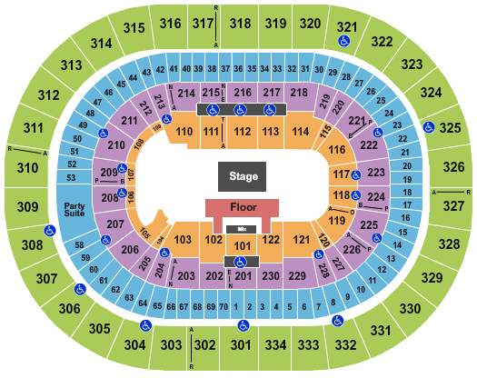 Moda Center at the Rose Quarter Lionel Richie Seating Chart