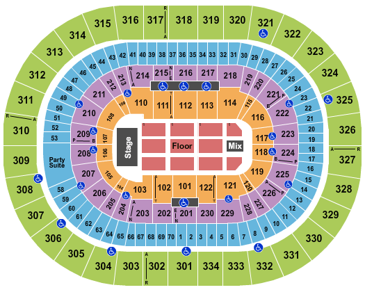 Moda Center at the Rose Quarter Michelle Obama Seating Chart