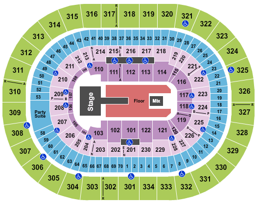 Moda Center at the Rose Quarter Maroon 5 Seating Chart