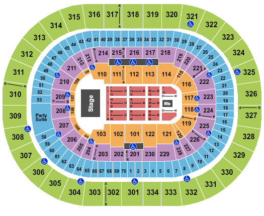 Moda Center at the Rose Quarter Ozzy Osbourne Seating Chart