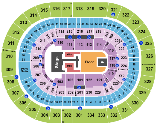 Moda Center at the Rose Quarter Seating Chart