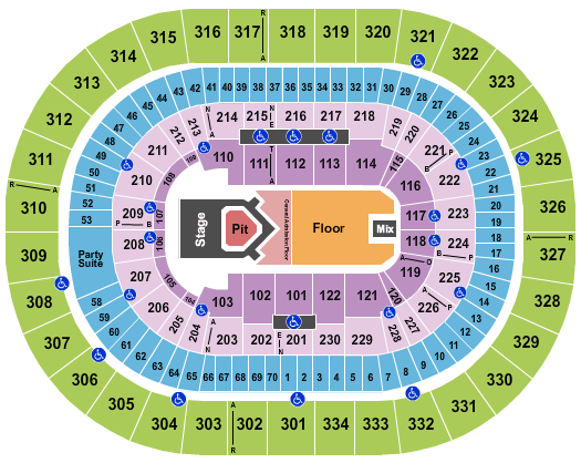 Moda Center at the Rose Quarter The Lumineers Seating Chart