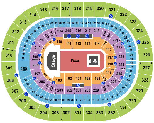 Moda Center at the Rose Quarter Tyler The Creator Seating Chart