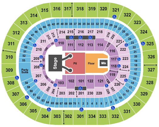 Moda Center at the Rose Quarter Zac Brown Band Seating Chart