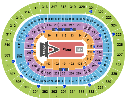 Moda Center at the Rose Quarter - Aerosmith 2023 Seating Chart | Cheapo ...