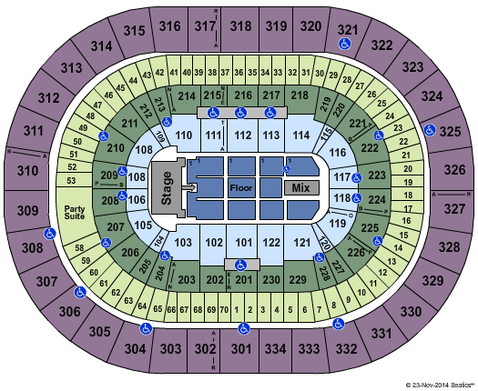 Moda Center at the Rose Quarter Barry Manilow Seating Chart