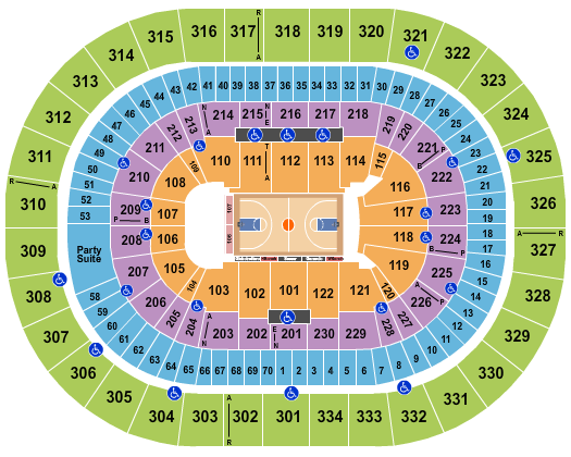 Moda Center at the Rose Quarter Basketball - Globetrotters Seating Chart