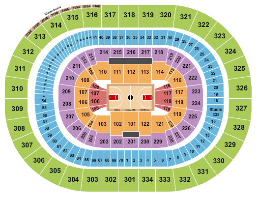 Moda Center at the Rose Quarter Basketball Seating Chart