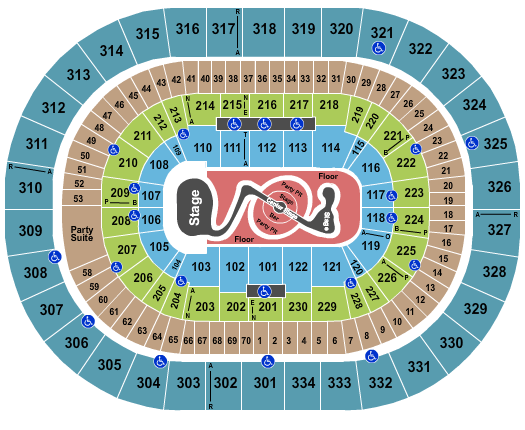 Moda Center at the Rose Quarter Justin Timberlake Seating Chart