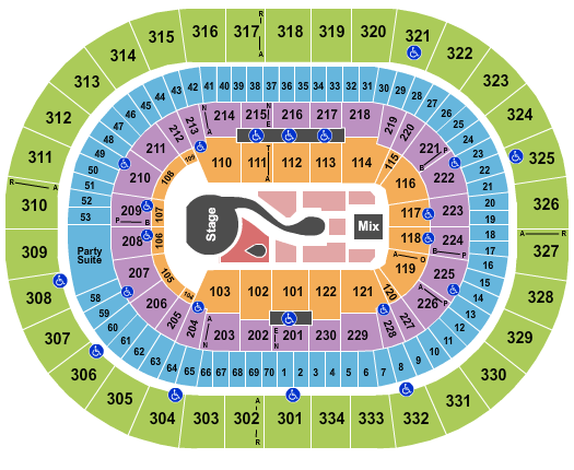 Moda Center at the Rose Quarter Katy Perry Seating Chart