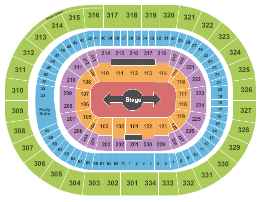 Moda Center at the Rose Quarter Muse Seating Chart