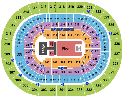 Moda Center at the Rose Quarter Old Dominion Seating Chart