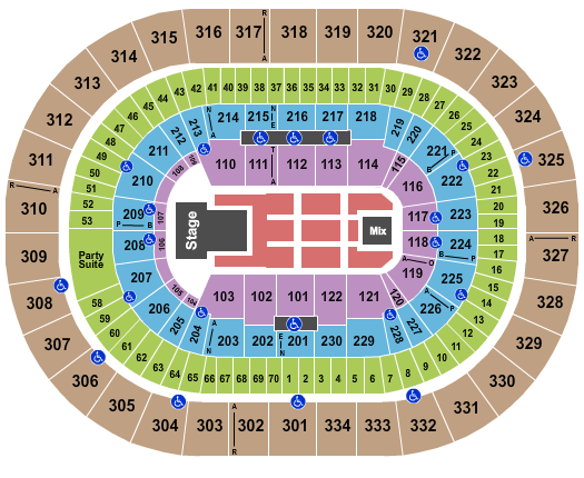Moda Center at the Rose Quarter Panic! At the Disco Seating Chart
