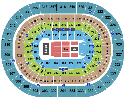 Moda Center at the Rose Quarter Paul Simon Seating Chart