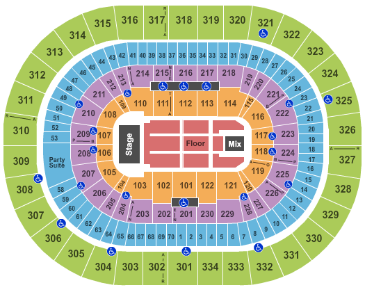 Moda Center at the Rose Quarter Red Hot Chili Peppers Seating Chart