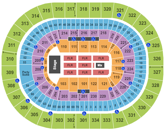 Moda Center at the Rose Quarter Trans Siberian Orchestra Seating Chart