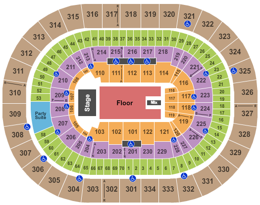 seating chart for Moda Center at the Rose Quarter The Who 2 - eventticketscenter.com