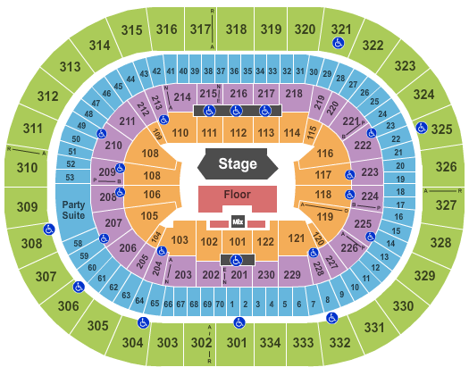 Moda Center at the Rose Quarter Theatre of the Clouds Seating Chart