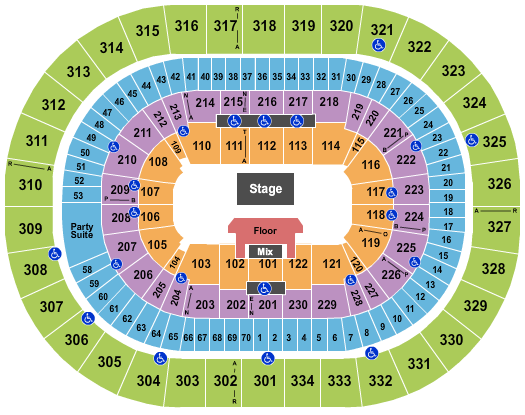 seating chart for Moda Center at the Rose Quarter Theatre of The Clouds 2 - eventticketscenter.com