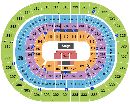 Moda Center at the Rose Quarter Third Day Seating Chart
