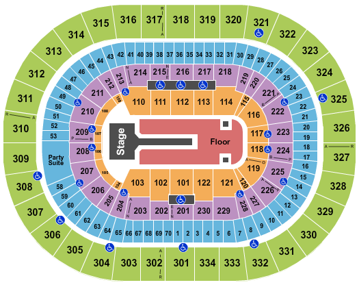 Moda Center at the Rose Quarter Florence and The Machine Seating Chart