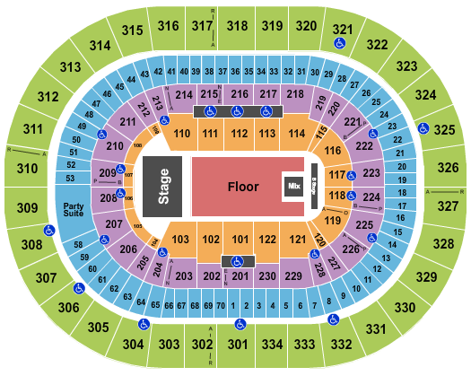 Moda Center at the Rose Quarter Ricardo Arjona Seating Chart